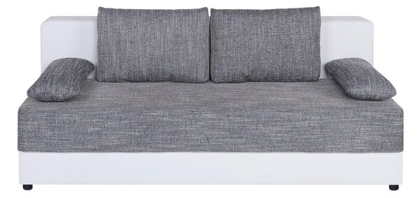 ROZKLADACIA POHOVKA, textil, kompozitné drevo, sivá, biela P & B - Sedačky, Online Only