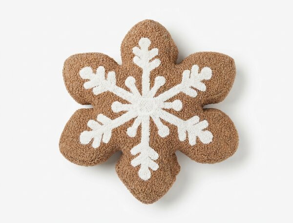 Dekoratívny vankúšik SNOW COOKIE 35x35 cm, hnedý
