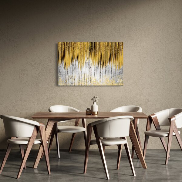 Obraz - Zlaté čiary (90x60 cm)