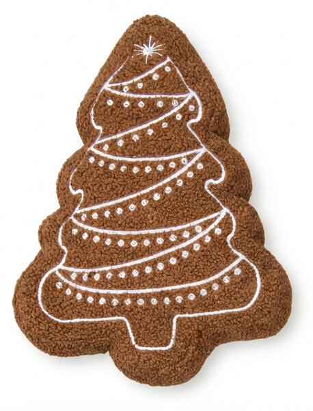 Dekoratívny vankúšik CHRISTMAS TREE 30x40 cm, hnedý