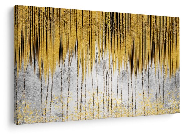 Obraz - Zlaté čiary (90x60 cm)