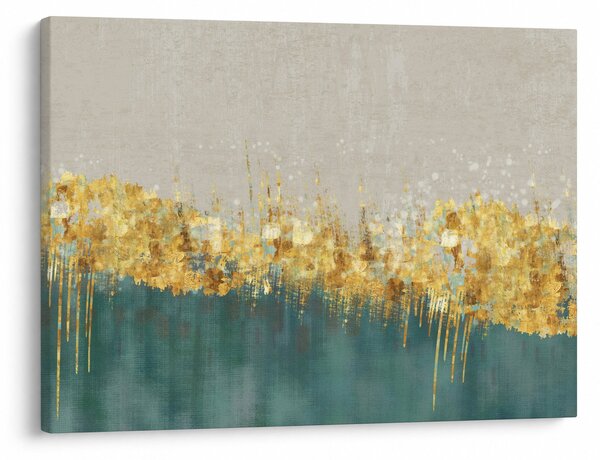 Obraz - Textúra so zlatým dekorom (70x50 cm)