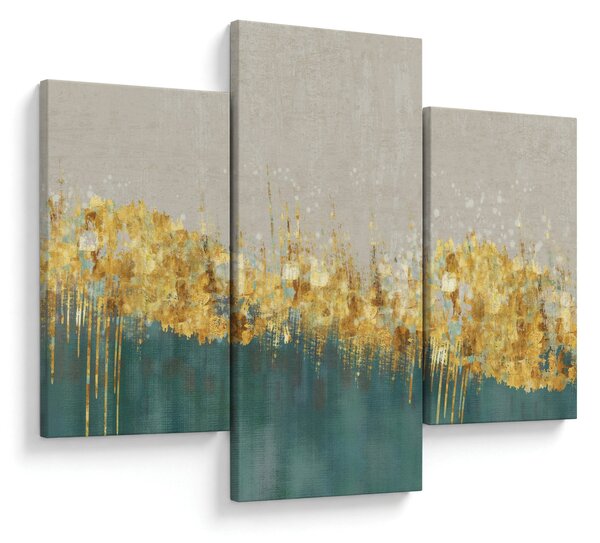 Obraz - Textúra so zlatým dekorom (90x60 cm)