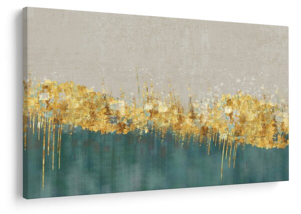 Obraz - Textúra so zlatým dekorom (90x60 cm)