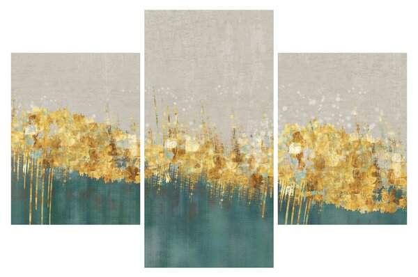 Obraz - Textúra so zlatým dekorom (90x60 cm)