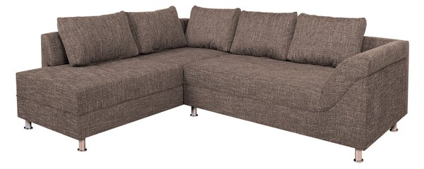 ROHOVÁ SEDAČKA, kompozitné drevo, textil, cappuccino P & B - Sedačky, Online Only