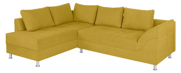 ROHOVÁ SEDAČKA, textil, kompozitné drevo, žltá P & B - Sedačky, Online Only