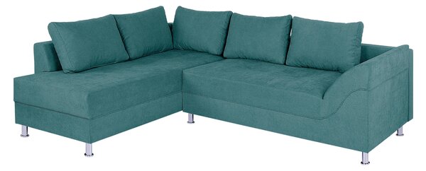 ROHOVÁ SEDAČKA, textil, kompozitné drevo, tyrkysová P & B - Sedačky, Online Only