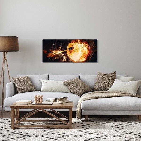 Obraz - Šamanská bubon (120x50 cm)