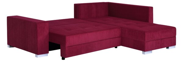 ROHOVÁ SEDAČKA, textil, kompozitné drevo, červená P & B - Sedačky, Online Only
