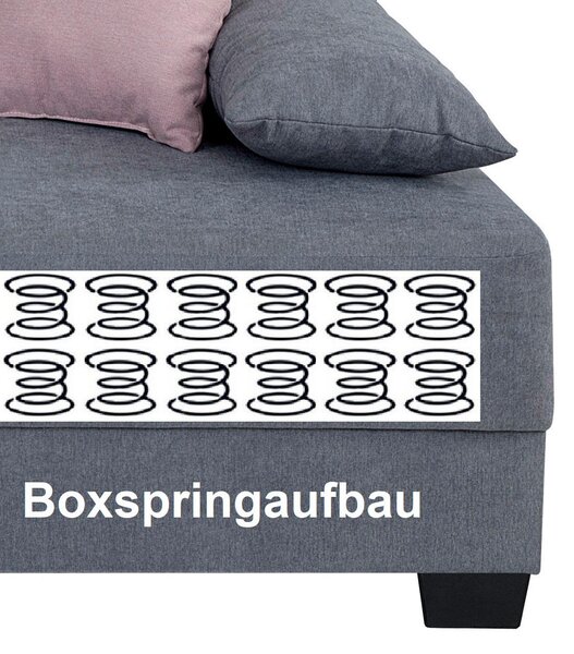 ROZKLADACIA POHOVKA, textil, kompozitné drevo, sivá P & B - Sedačky, Online Only