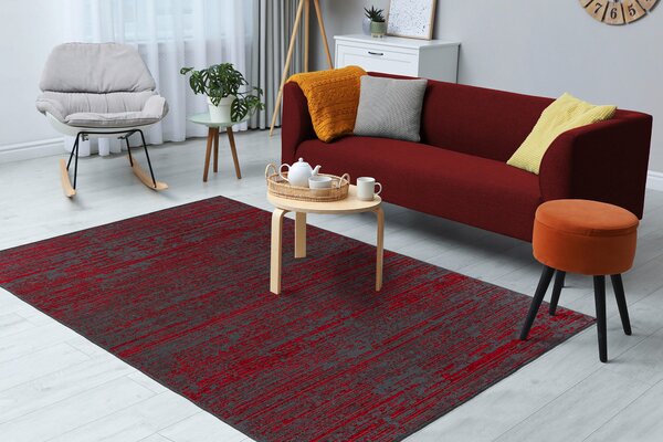 PLOCHO TKANÝ KOBEREC, 120/170 cm červená - Online Only bytové doplnky, Online Only