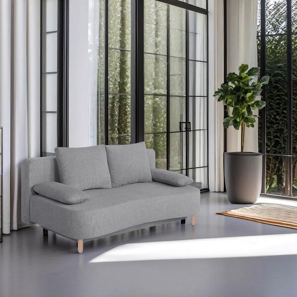 ROZKLADACIA POHOVKA, textil, kompozitné drevo, taupe P & B - Sedačky, Online Only
