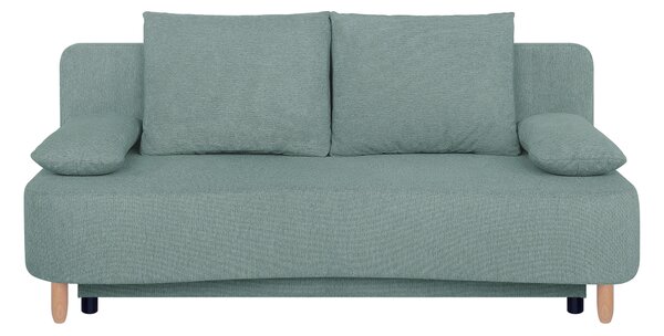 ROZKLADACIA POHOVKA, textil, kompozitné drevo, modrosivá P & B - Sedačky, Online Only