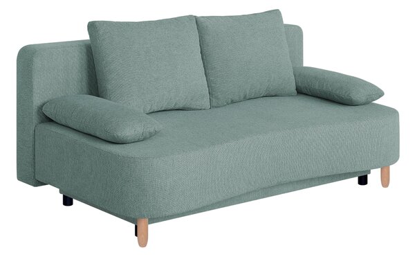 ROZKLADACIA POHOVKA, textil, kompozitné drevo, modrosivá P & B - Sedačky, Online Only