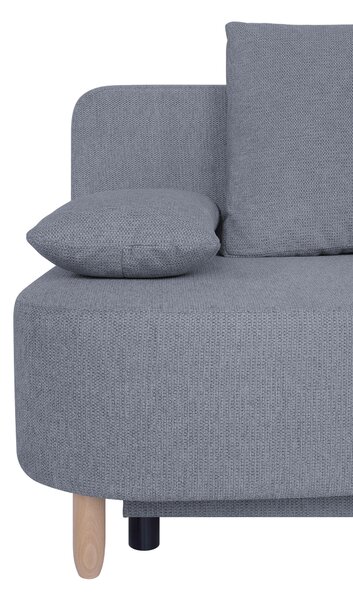 ROZKLADACIA POHOVKA, textil, kompozitné drevo, tmavosivá P & B - Sedačky, Online Only