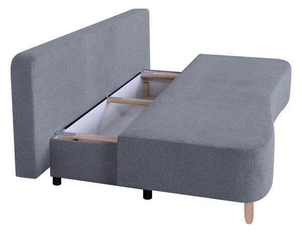 ROZKLADACIA POHOVKA, textil, kompozitné drevo, tmavosivá P & B - Sedačky, Online Only