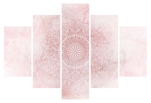 Obraz - Ružová mandala (150x105 cm)