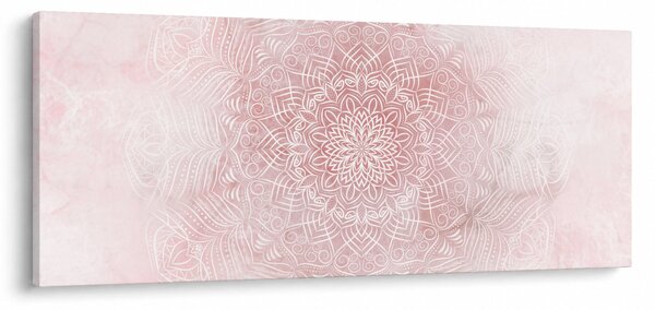 Obraz - Ružová mandala (120x50 cm)