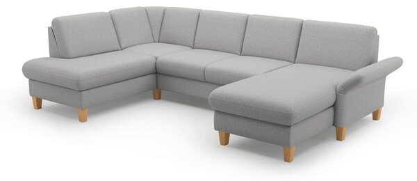 SEDACIA SÚPRAVA, textil, svetlosivá Sit & More - Sedačky, Online Only