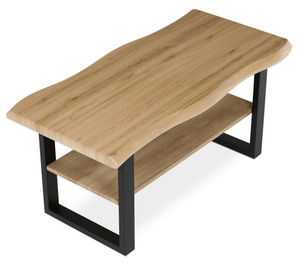 Konferenčný stolík CT-F4212 OAK divoký dub / čierny