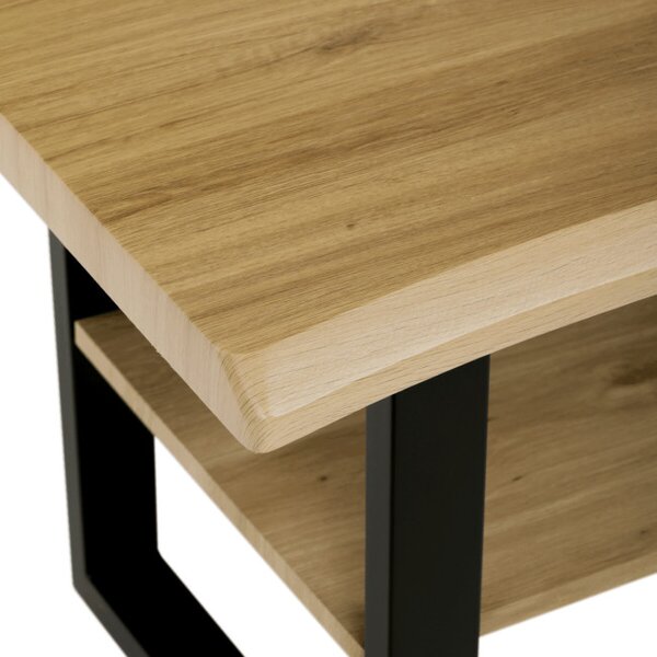 Konferenčný stolík CT-F4212 OAK divoký dub / čierny