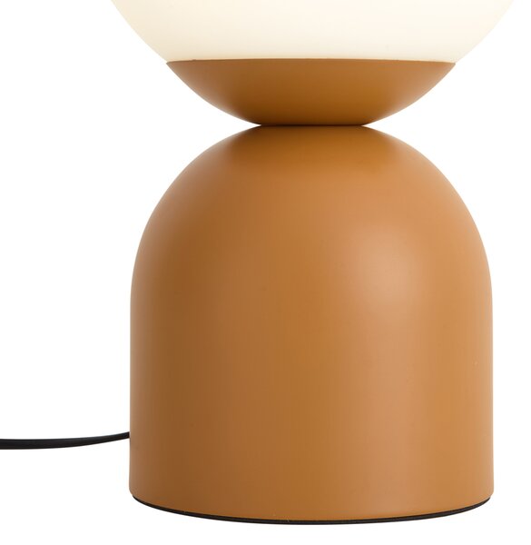 Hotel Chic Stolná lampa oranžová s opálovým sklom - Pallon Trend
