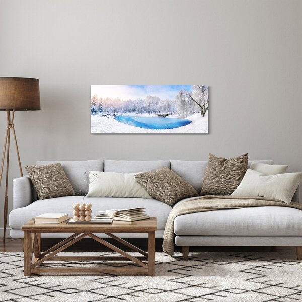 Obraz - Ľadové jazero (120x50 cm)
