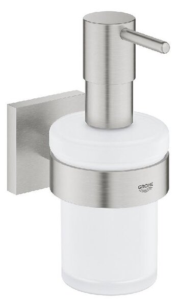 Grohe QuickFix Start Cube - Dávkovač mydla s držiakom, sklo/supersteel 41098DC0
