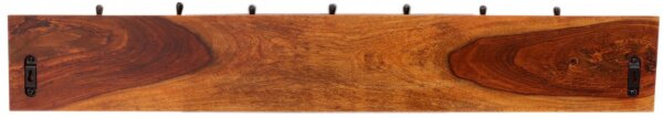 Vešiak s 7 háčikmi Jali 100x15x2,5 z indického masívu palisander