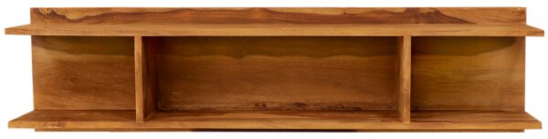Polica na stenu Gani 120x30x22 z indického masívu palisander