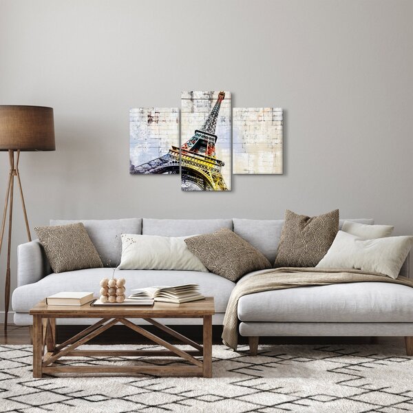 Obraz - Digitálne umenie Eiffelovej veže (90x60 cm)