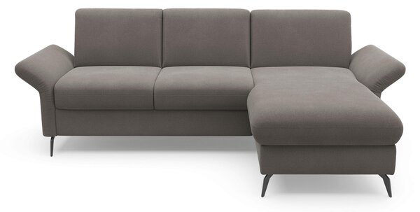 ROHOVÁ SEDAČKA, textil, grafitová Sit & More - Sedačky, Online Only