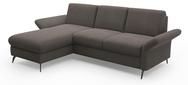 ROHOVÁ SEDAČKA, textil, grafitová Sit & More - Sedačky, Online Only