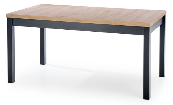 Rozkladací stôl 160x80 Tanre - Dub artisan / Čierny