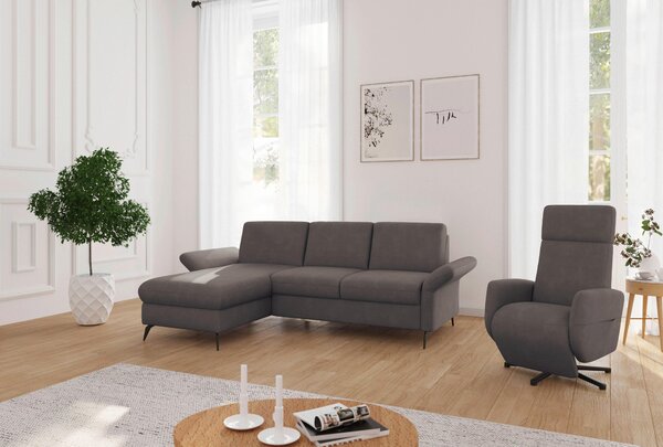 ROHOVÁ SEDAČKA, textil, bahenná hnedá Sit & More - Sedačky, Online Only