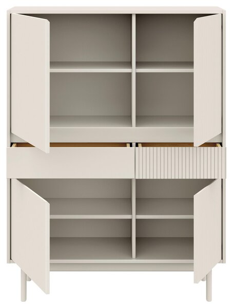 VYSOKÁ KOMODA, pínia, kašmírová, 102/136/42 cm Livetastic - Komody, Online Only