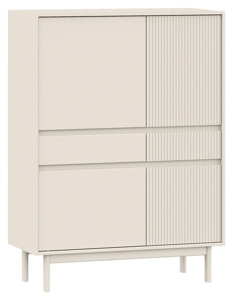 VYSOKÁ KOMODA, pínia, kašmírová, 102/136/42 cm Livetastic - Komody, Online Only