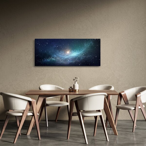 Obraz - Hviezdy a hmlovina (120x50 cm)