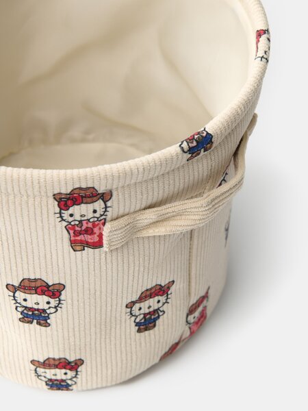 Sinsay - Dekoratívny úložný kôš Hello Kitty - krémová