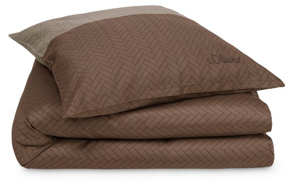 POSTEĽNÁ BIELIZEŇ, makosatén, hnedá, 135/200 cm S. Oliver - Online Only bytové doplnky, Online Only