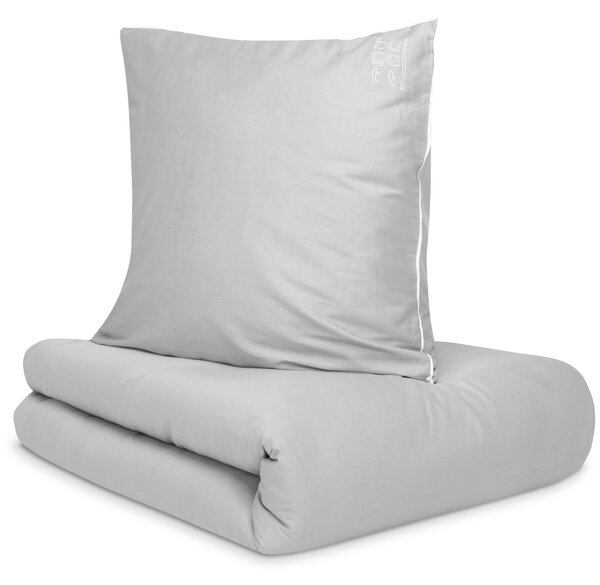POSTEĽNÁ BIELIZEŇ, makosatén, strieborná, 155/220 cm Bugatti - Online Only bytové doplnky, Online Only