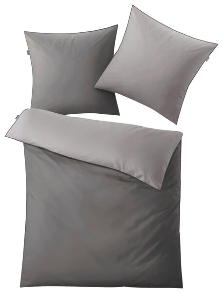 OBOJSTRANNÁ POSTEĽNÁ BIELIZEŇ, makosatén, sivá, 135/200 cm Kleine Wolke - Online Only bytové doplnky, Online Only