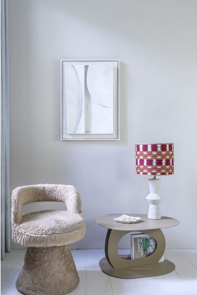 Béžový kovový konferenčný stolík 55x66 cm Tonda – Spinder Design