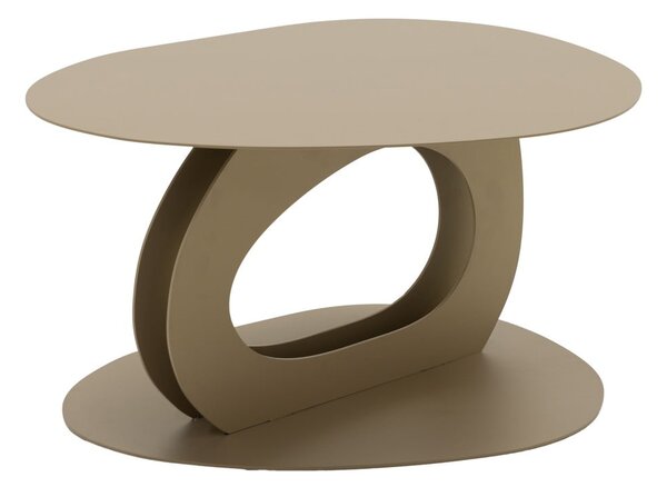 Béžový kovový konferenčný stolík 55x66 cm Tonda – Spinder Design