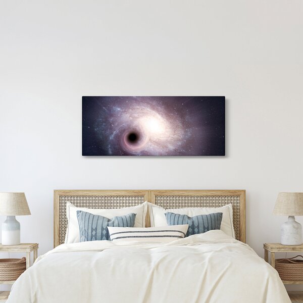 Obraz - Špirálna galaxia (120x50 cm)