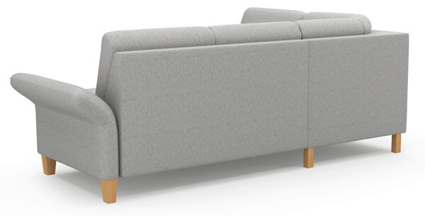 ROHOVÁ SEDAČKA, textil, svetlosivá Sit & More - Sedačky, Online Only