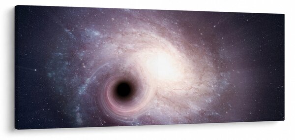Obraz - Špirálna galaxia (120x50 cm)