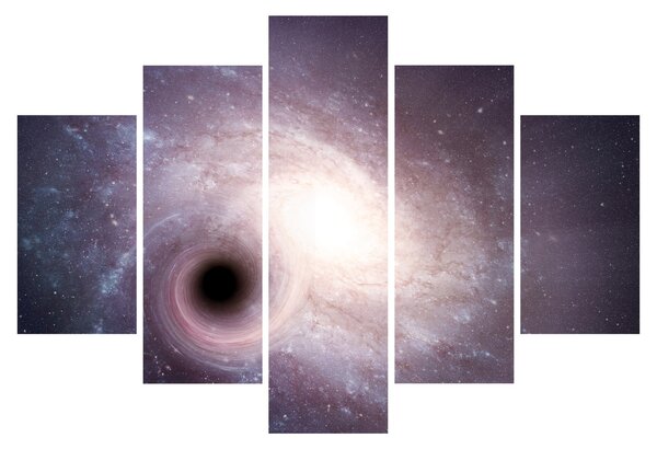 Obraz - Špirálna galaxia (150x105 cm)
