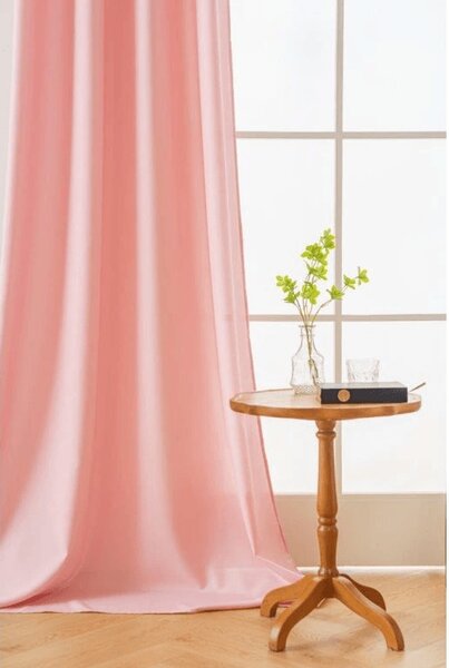 Záves OXFORD LIGHT 140x250 cm, ružový Zavesenie: Riasiaca páska
